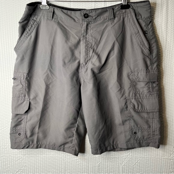 Denali Shorts Denali Polyester Grey Cargo Shorts Size 38 Poshmark